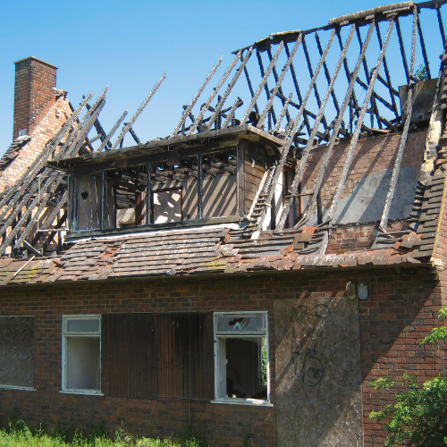 Media Room Fire Damage Repair 2